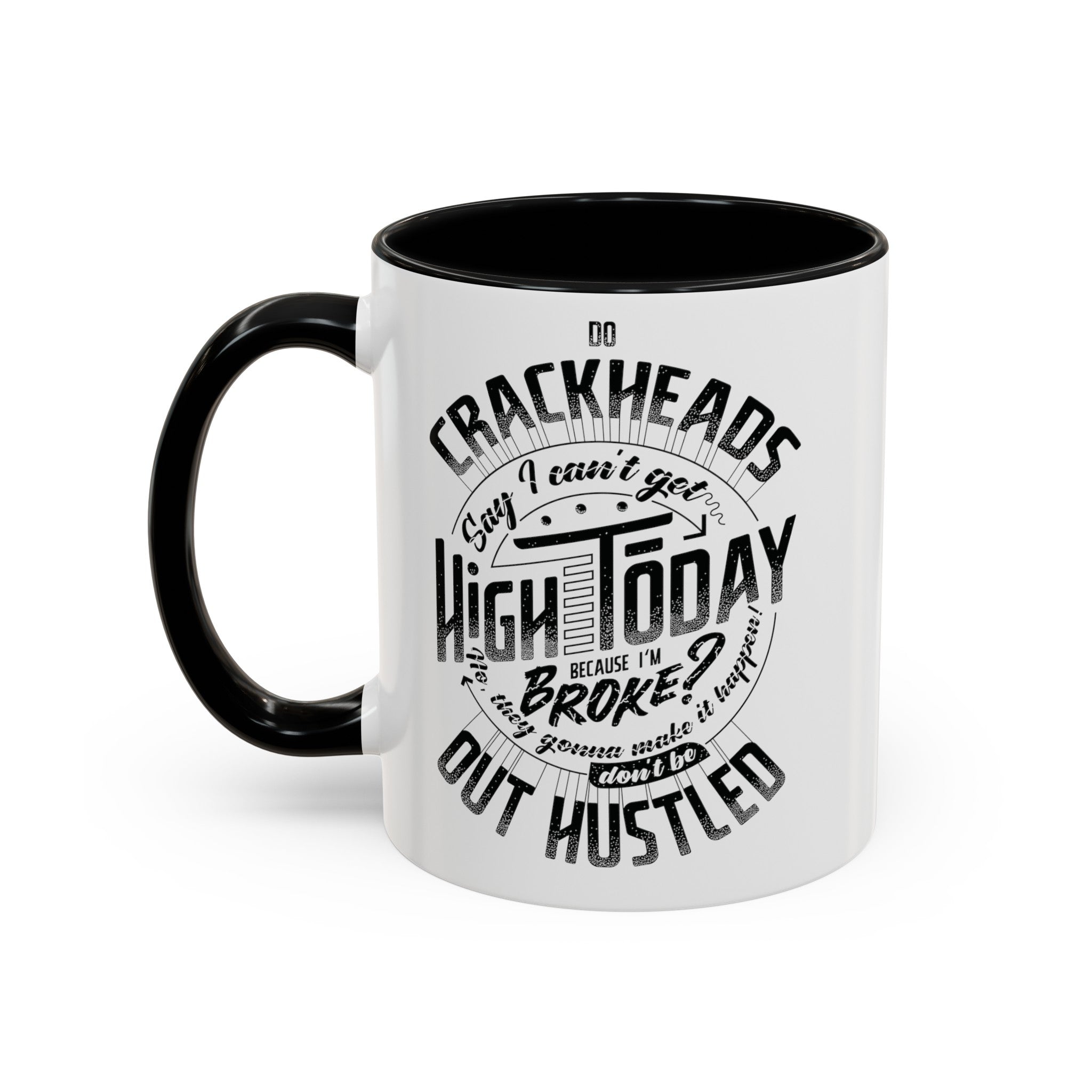 Crackheads Accent Black Coffee Mug (11, 15oz)