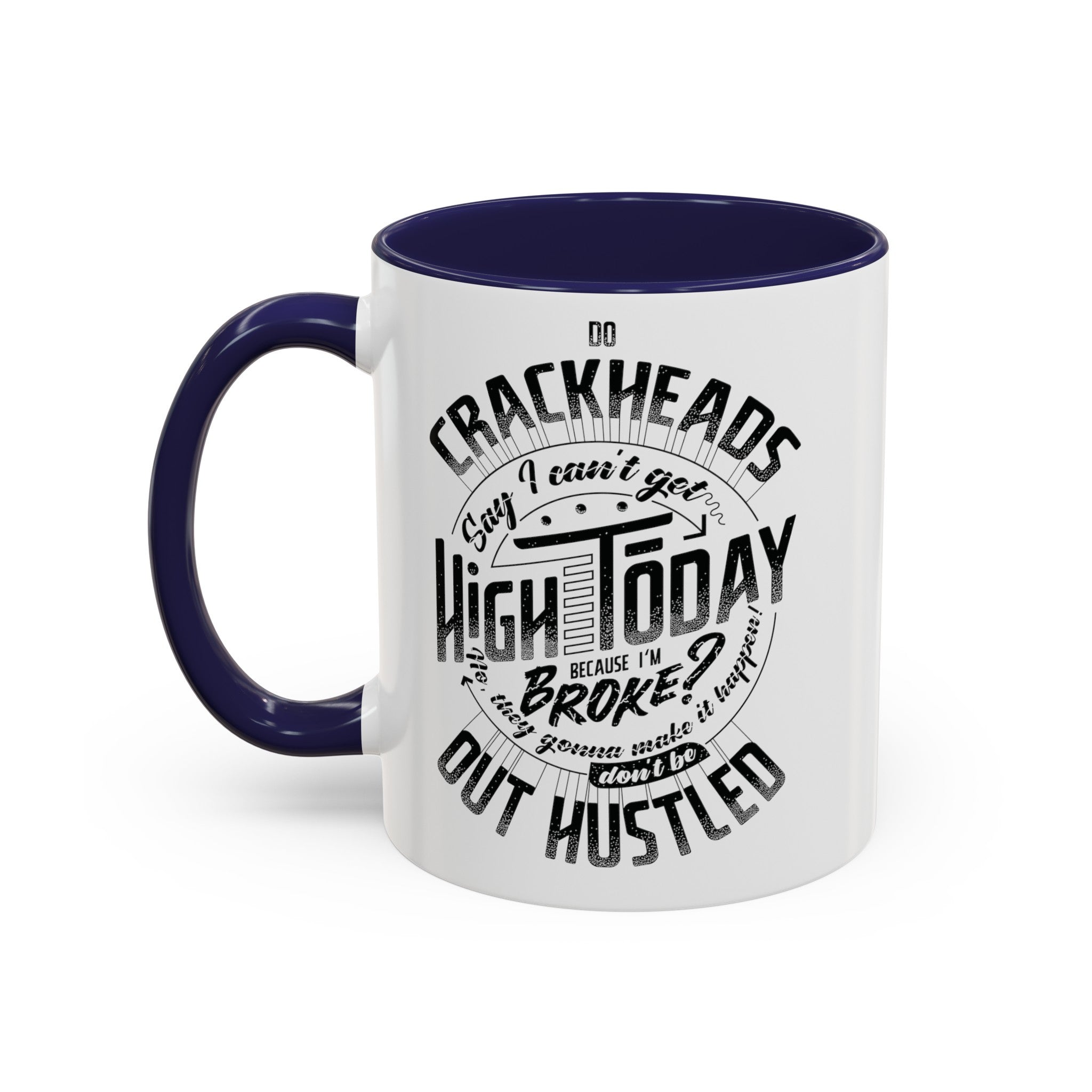 Crackheads Accent Blue Coffee Mug (11, 15oz)