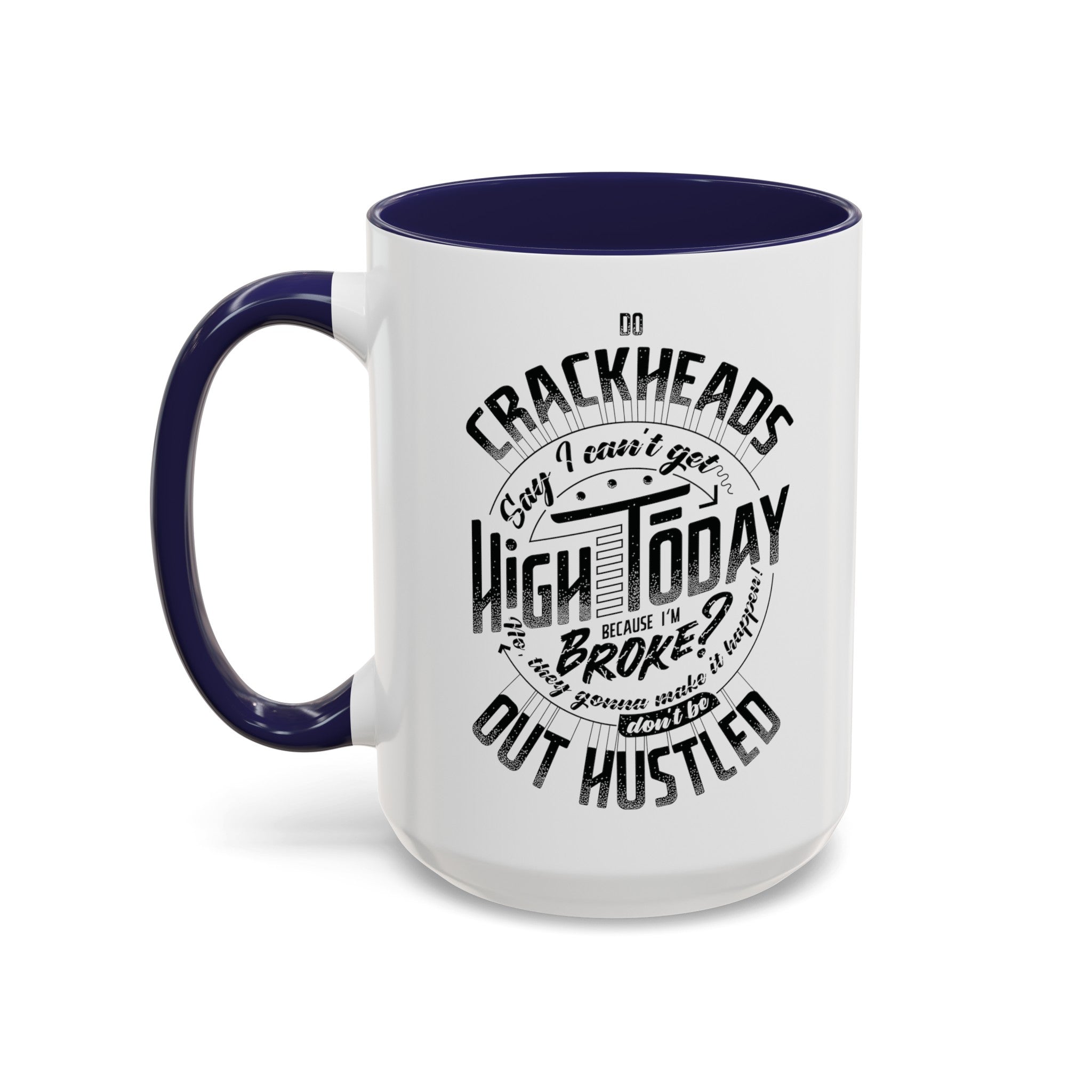 Crackheads Accent Blue Coffee Mug (11, 15oz)